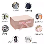 2024 Popular high quality gift magnetic paper box with ribbon in Europe